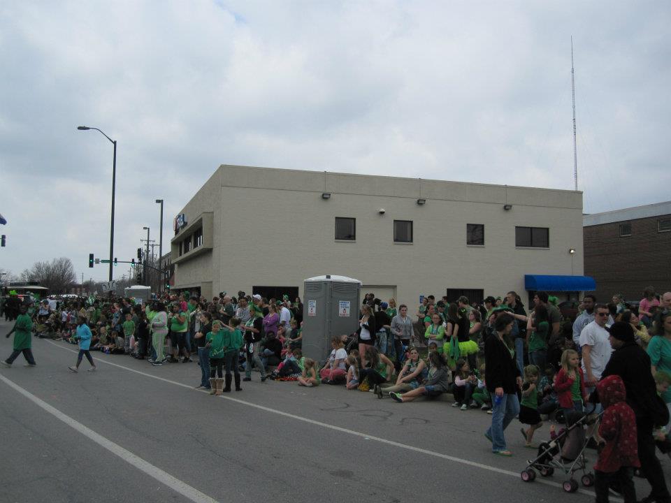 Portable Toilets at Kansas City St. Patrick's Day Parade